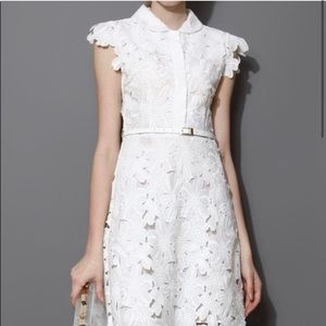 Chicwish white floral dress